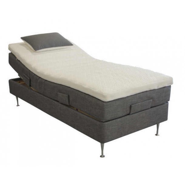 Seng. elevationsseng c & b 80x200 med madras med latex for lækker ... Skummadras 80x200