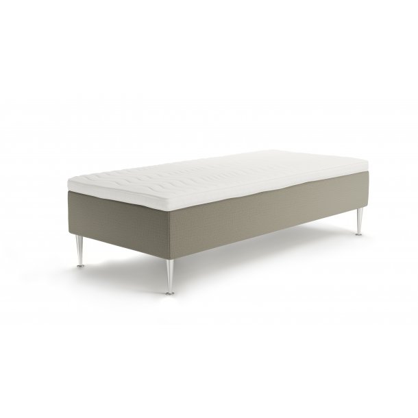 Jensen diplomat seng og boxmadras. bred 80x200 cm. seng med topmadras. Seng til boxmadras